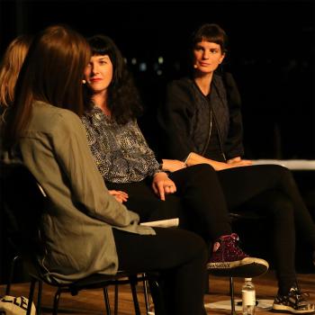 Det kvindelige blik blev diskuteret ved debatsalonen 'The Female Gaze' i Skuespilhusets foyer. Foto: Luna Stage